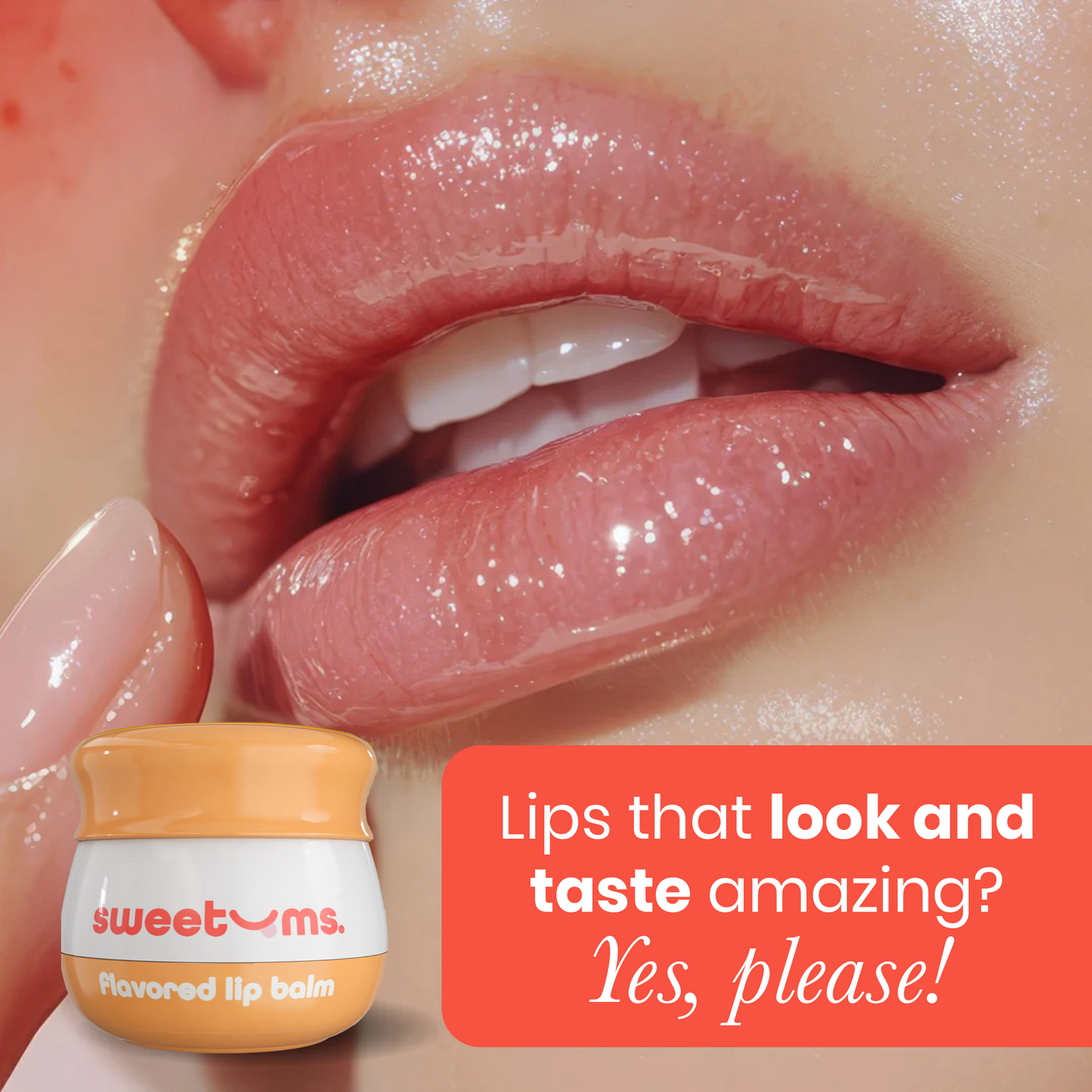 Sweetums Peach Flavored Lip Balm
