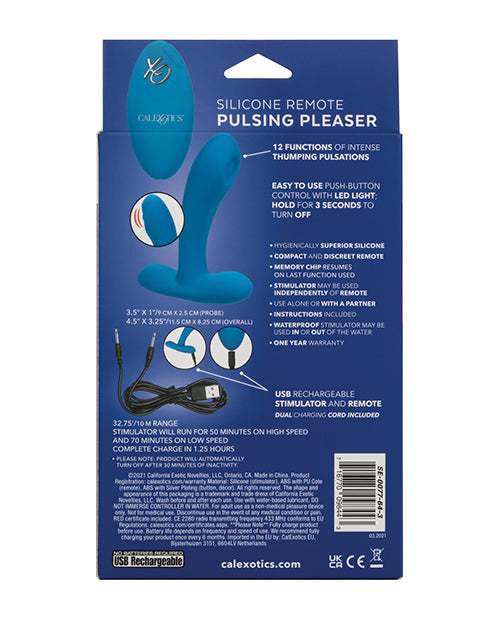 Silicone Pulsing Pleaser w/Remote