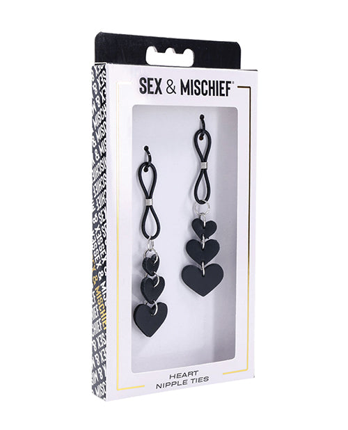S & M Heart Nipple Ties