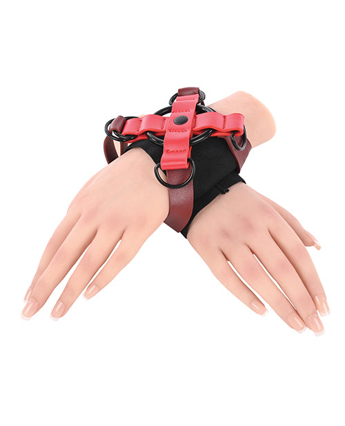 S & M Ex's & Oh's Cross Cuffs