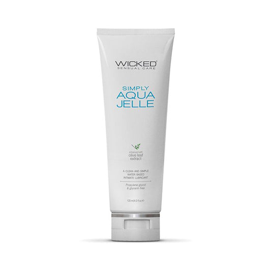 Wicked Simply Aqua Jelle Waterbased Lubricant - 4 oz