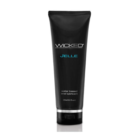 Wicked Jelle Water Based Anal Lubricant - 8 oz Fragrance Free
