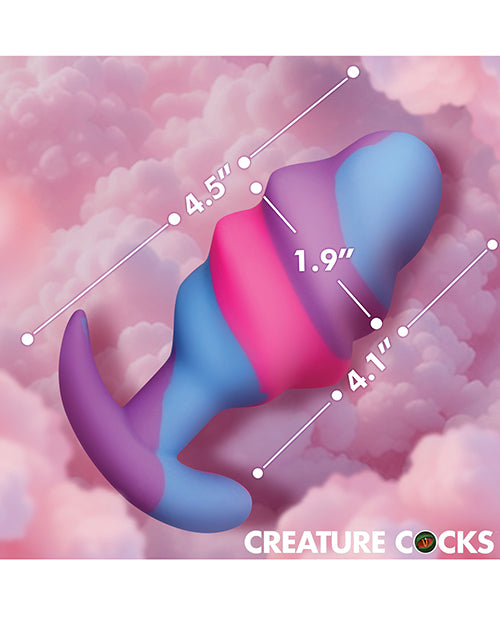 Unicorn Swirl Silicone Butt Plug