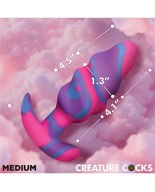 Unicorn Swirl Silicone Butt Plug
