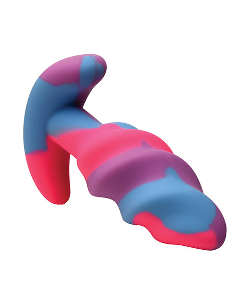 Unicorn Swirl Silicone Butt Plug