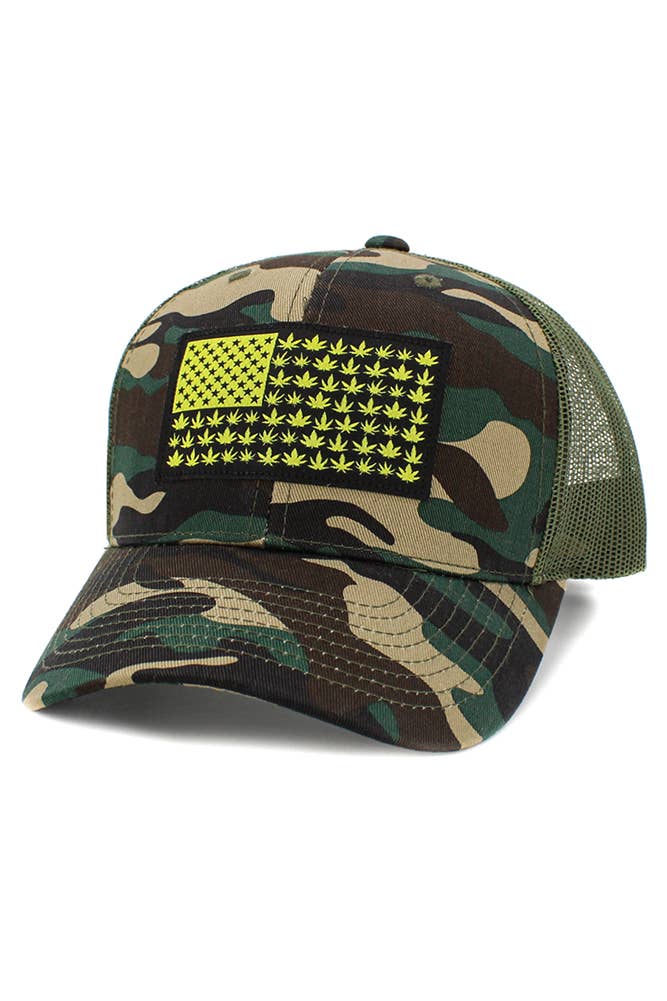 FLAG Patch Mesh Back American Flag Baseball Cap