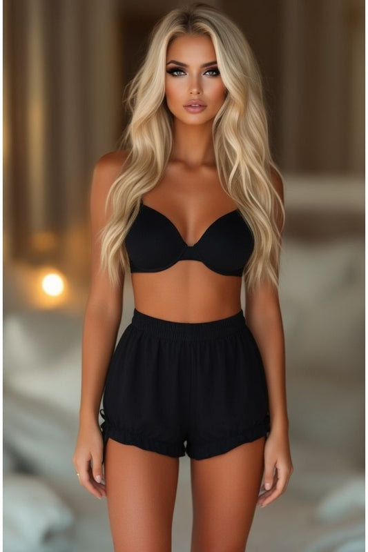 Black Crepe Bloomers - Daisy Corsets