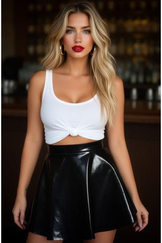 Black Patent Skirt - Daisy Corsets