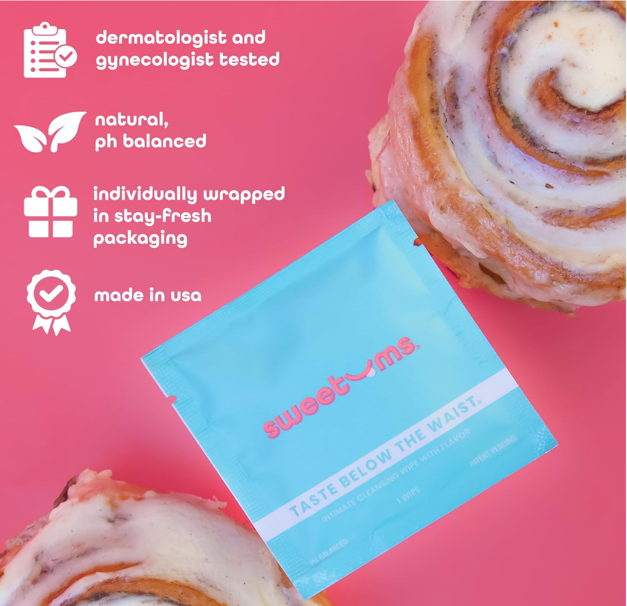 Cinnamon Bun Flavored Intimate Wipes