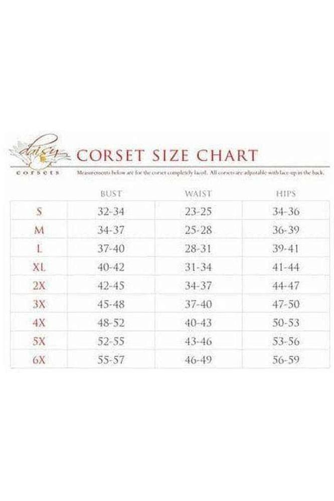 Lavish Black & White Polka Dot Lace - Up Corset Belt Cincher - Daisy Corsets