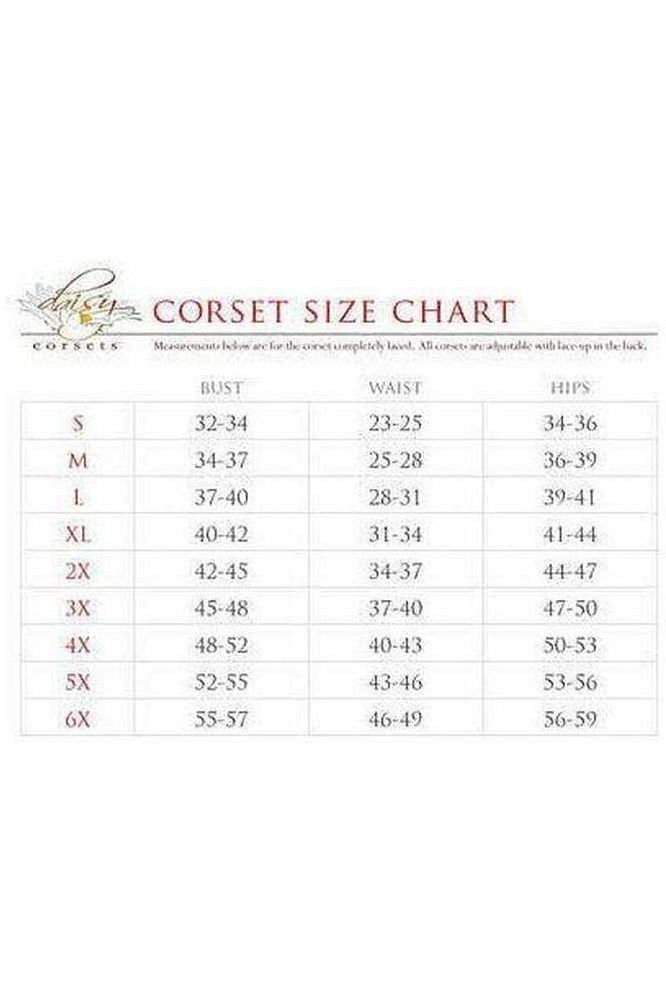 Lavish Celestial Mesh Open Cup Waist Cincher - Daisy Corsets