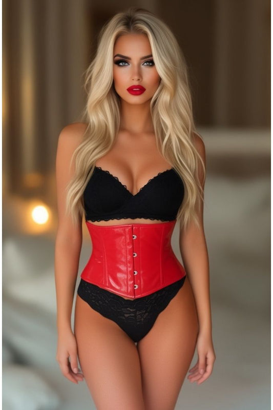 Lavish Red Patent Mini Cincher - Daisy Corsets