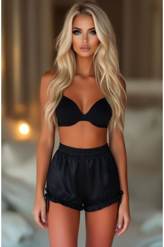 LIMITED EDITION Black Satin Bloomers - Daisy Corsets