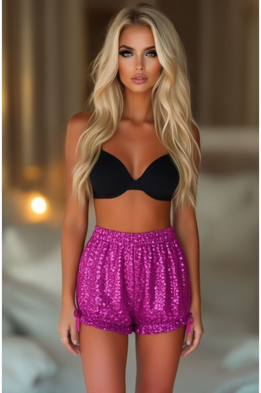 LIMITED EDITION Fuchsia Sequin Bloomers - Daisy Corsets
