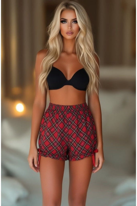 LIMITED EDITION Red Plaid Crepe Bloomers - Daisy Corsets