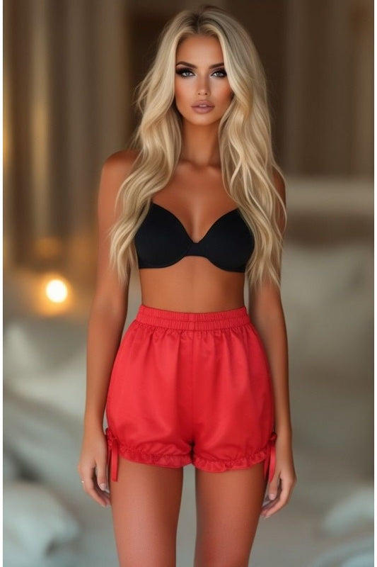 LIMITED EDITION Red Satin Bloomers - Daisy Corsets