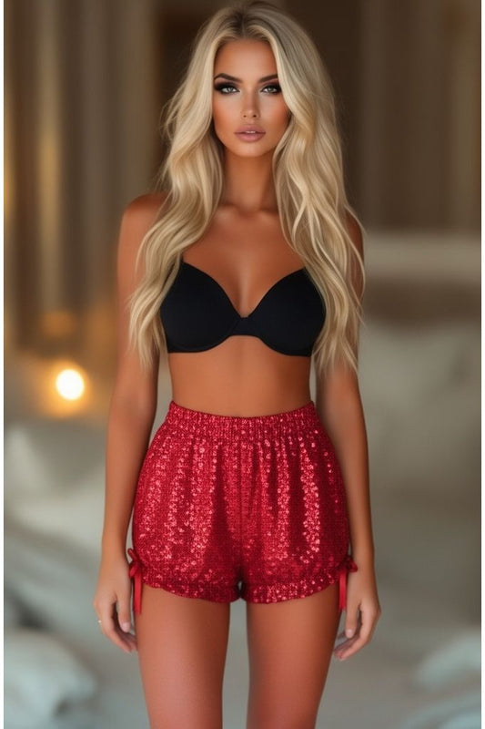 LIMITED EDITION Red Sequin Bloomers - Daisy Corsets