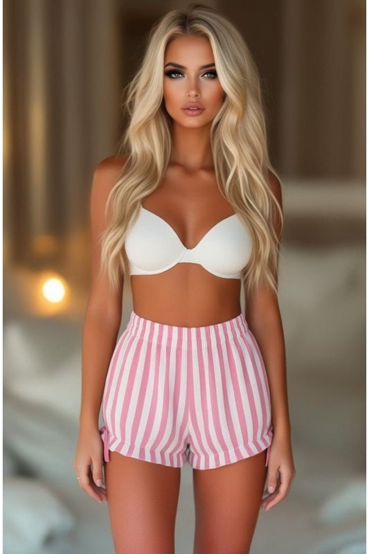 Pink/White Striped Bloomers - Daisy Corsets