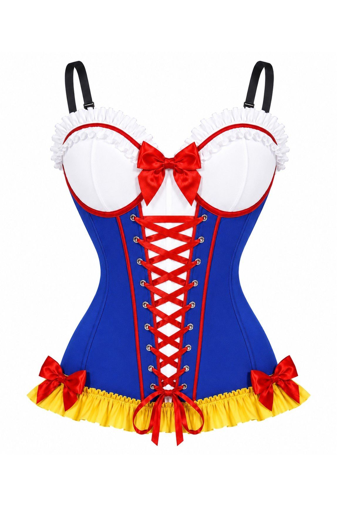 Poison Apple Princess Corset Top | Blue Stretch Lycra Costume - Daisy Corsets