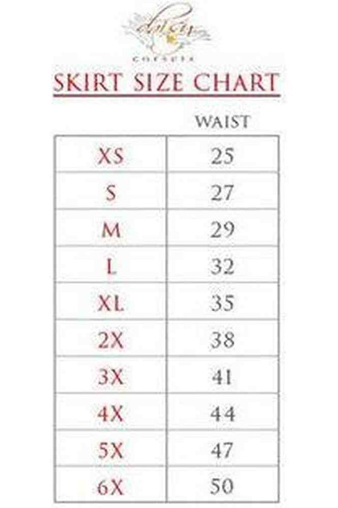 Rainbow Polka Dots Print Stretch Lycra Skirt - Daisy Corsets