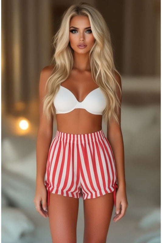 Red/White Striped Bloomers - Daisy Corsets