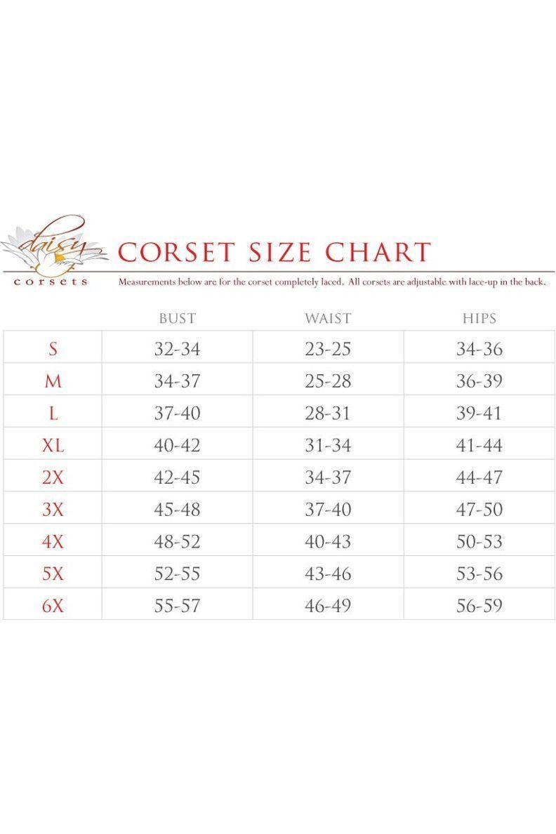 Top Drawer 4 PC Sexy Devil Corset Costume - Daisy Corsets