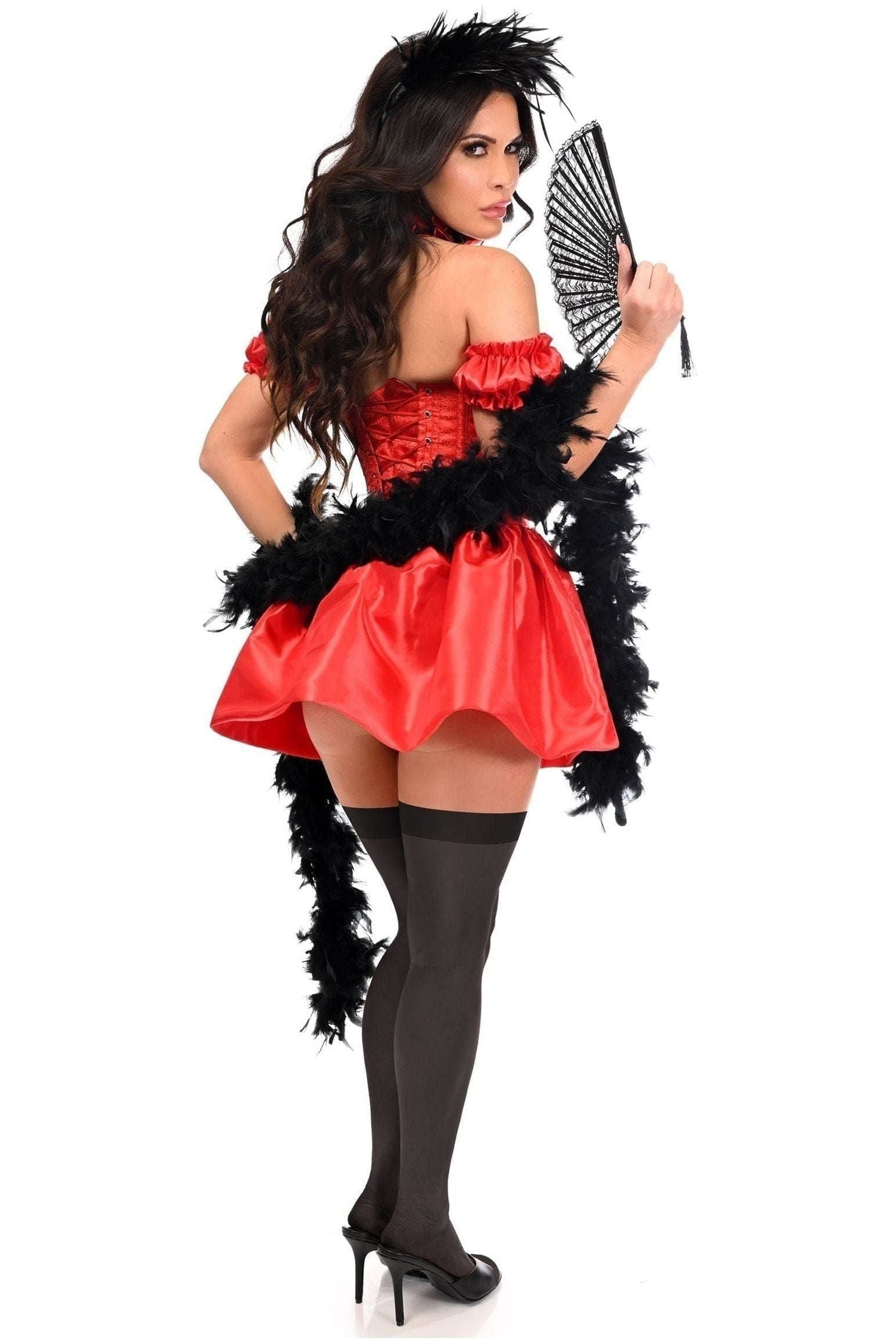 Top Drawer 5 PC Sexy Saloon Girl Corset Dress Costume - Daisy Corsets