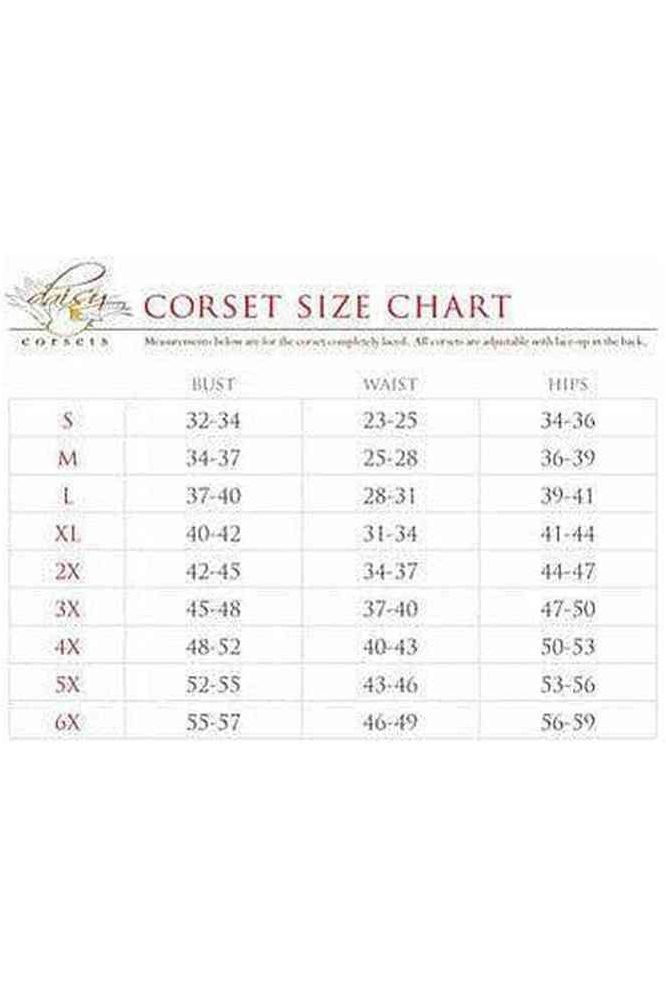 Top Drawer Faux Leather & Fishnet Steel Boned Halter Top Corset