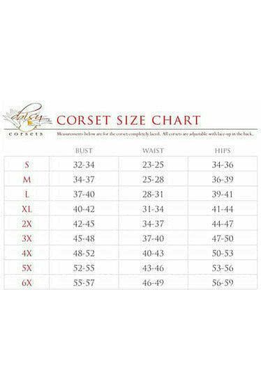 Top Drawer Rainbow Glitter Steel Boned Corset - Daisy Corsets