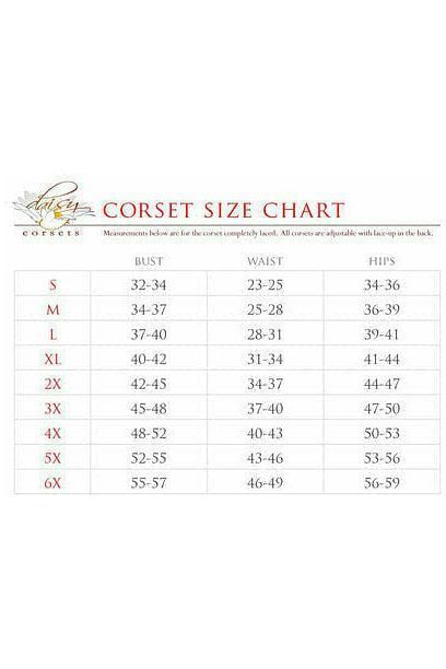 Top Drawer Red Sequin Curvy Cut Waist Cincher Corset - Daisy Corsets